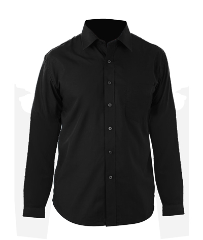 חולצת אלגנט ארוך שחור